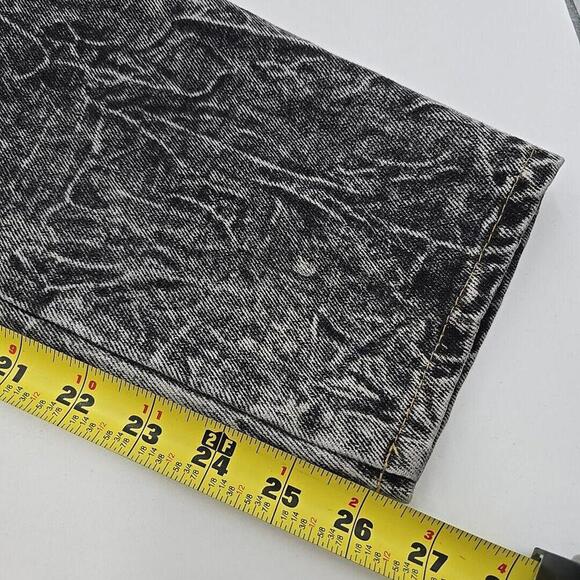 Rodeo Rider Beverly Hills Acid Wash Black 7/8 RARE "God Is Lord" Button Jeans - Picture 14 of 14